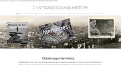 Desktop Screenshot of chattanoogahashistory.com
