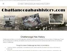 Tablet Screenshot of chattanoogahashistory.com